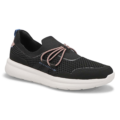 Lds Ezera Run Slip On Sneaker - Black