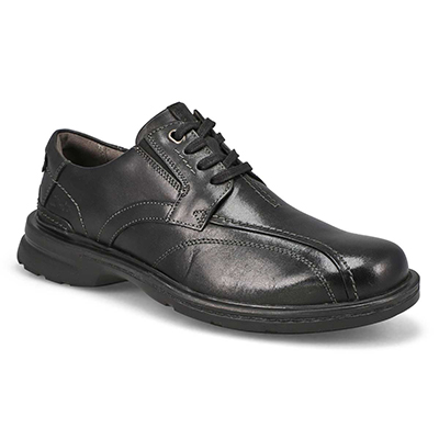 Mns Gessler Lace Up Wide Casual Oxford - Black