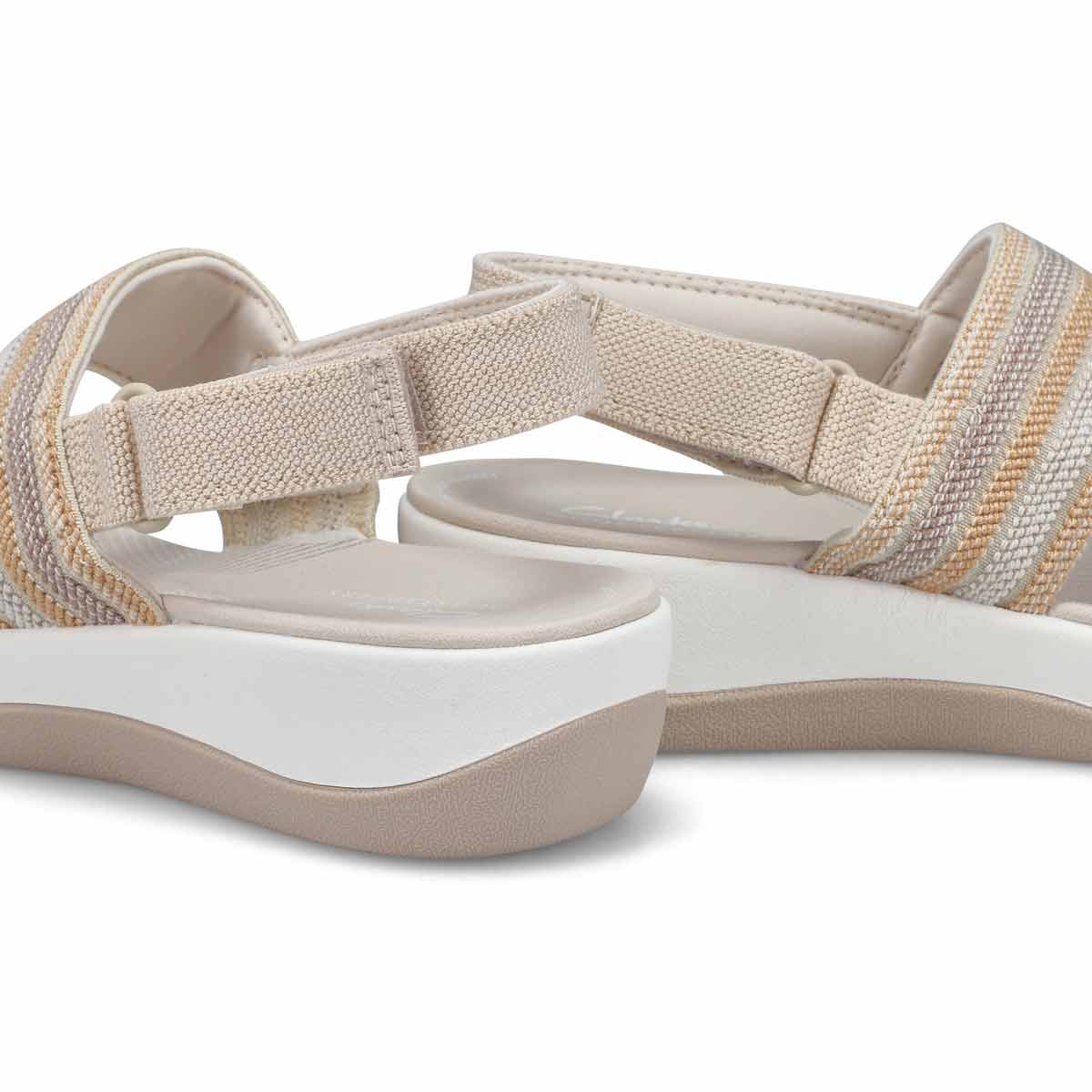 Sandale compensée décontractée ARLA STROLL, combi beige, femmes