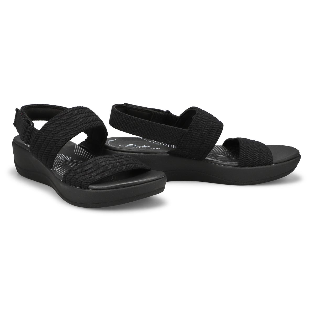 Sandale compensée décontractée ARLA STROLL, noir, femmes
