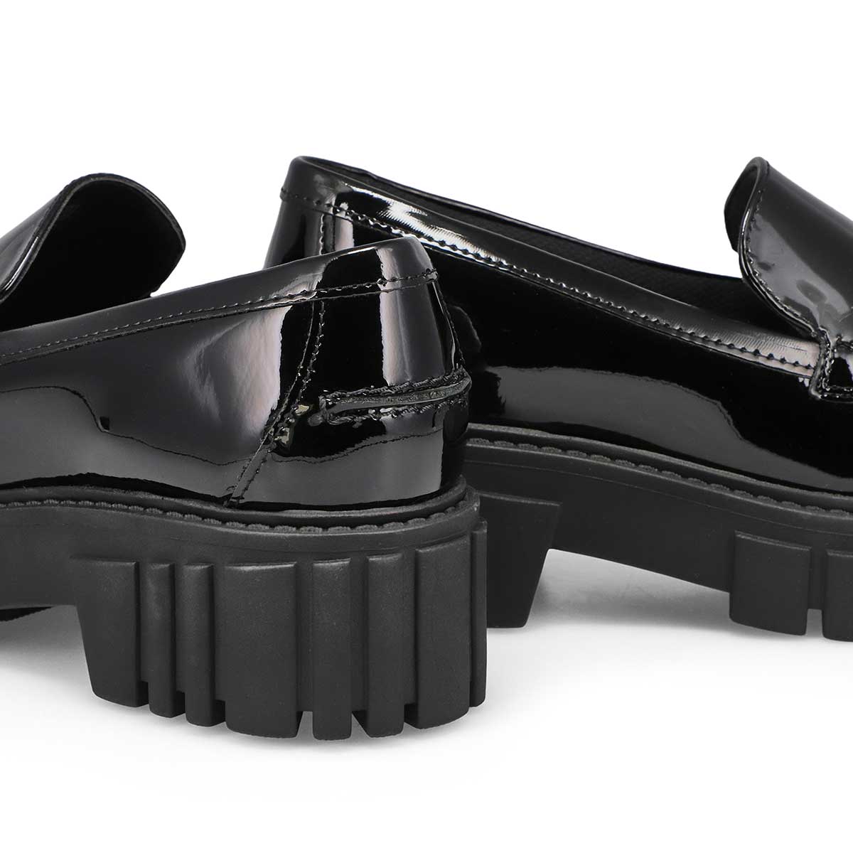 Women's Page Slip On Casual Loafer - Black Patent