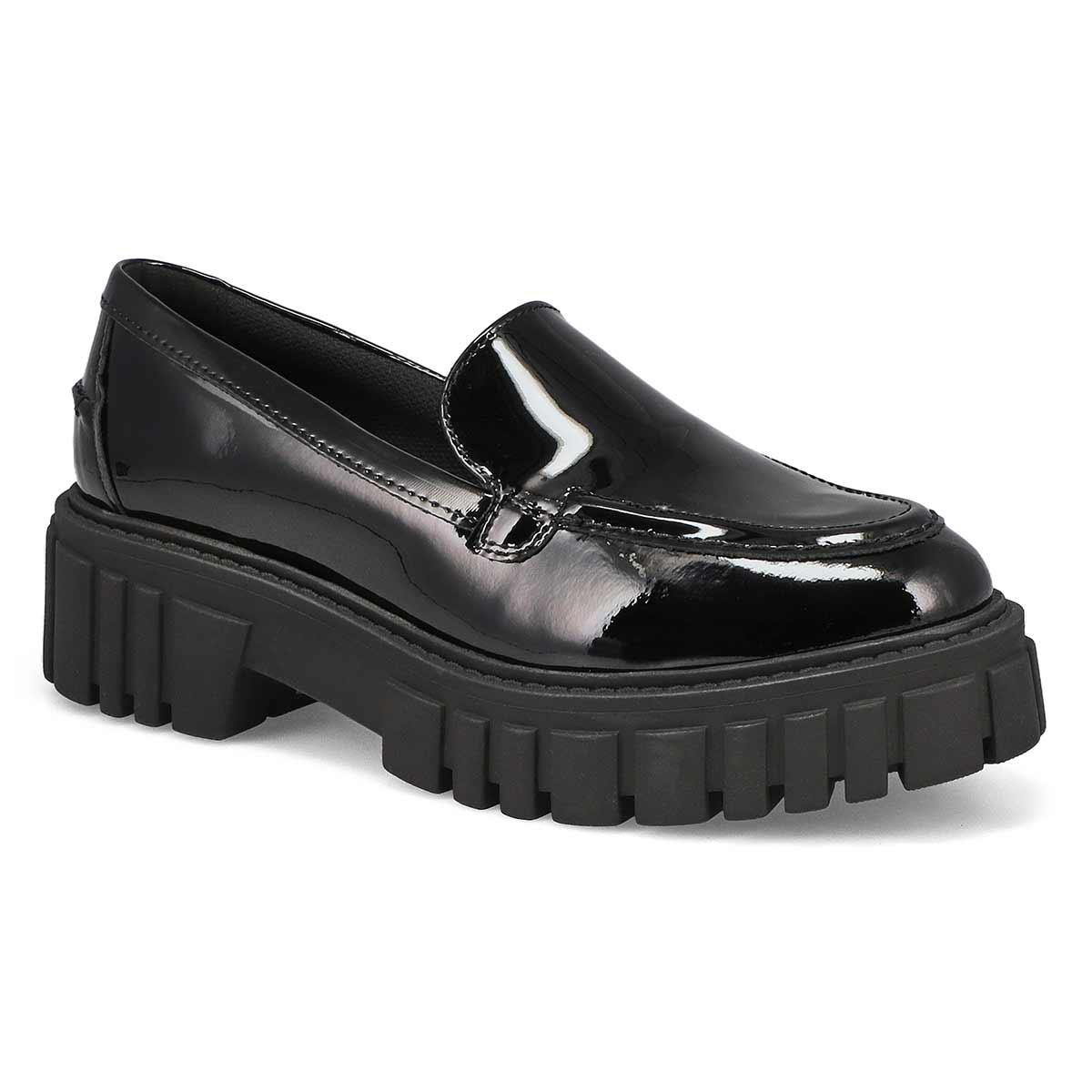 Women's Page Slip On Casual Loafer - Black Patent