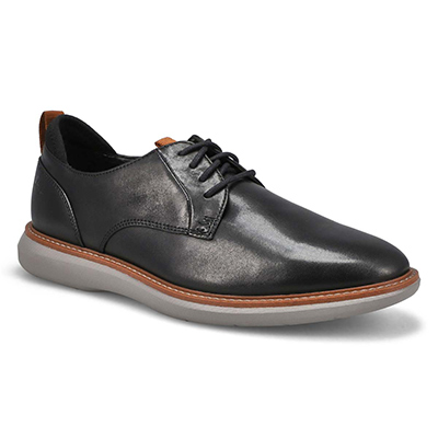 Mns Brantin Plain Wide Lace Up Oxford - Black