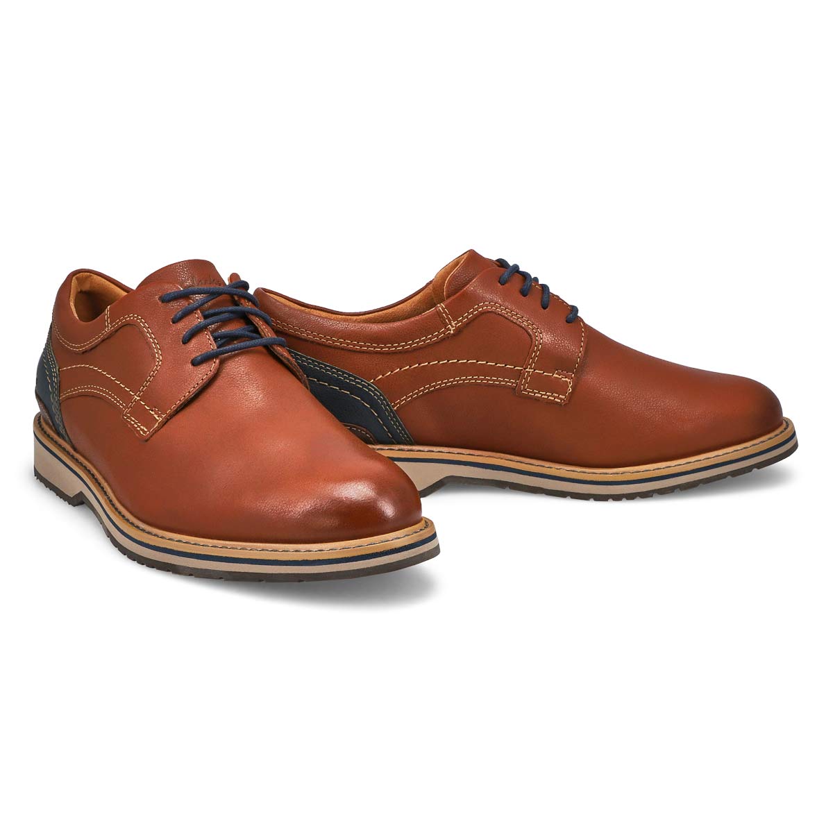 Men's Monahan Plain Wide Oxford Dress Shoe - Tan