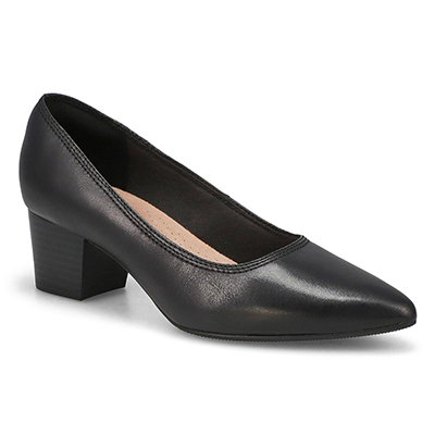 Lds Ellanie Hope Wide Dress Heel - Black