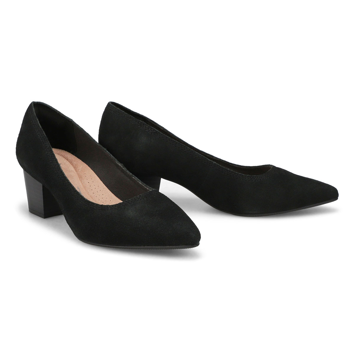 Women's Ellanie Hope Wide Dress Heel - Black Suede