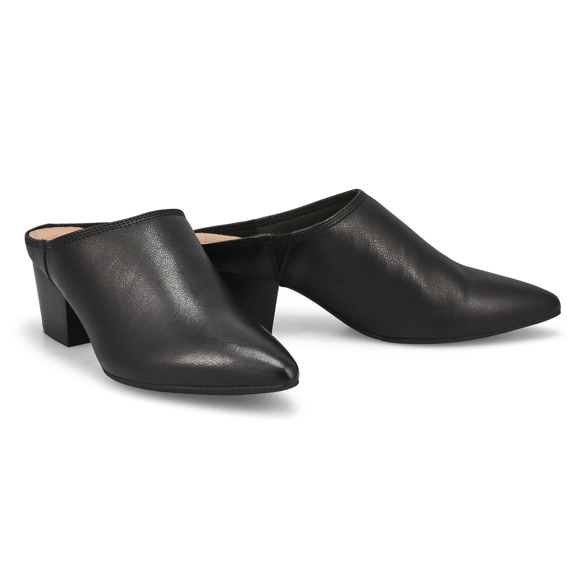 Women's Ellanie Pace Open Back Heeled Mule - Black