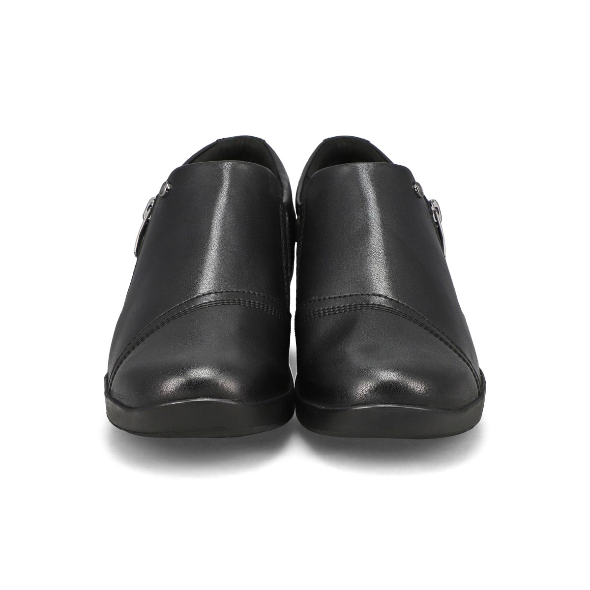 Women's Suttyn Zip Wdge Wide Casual Loafer - Black