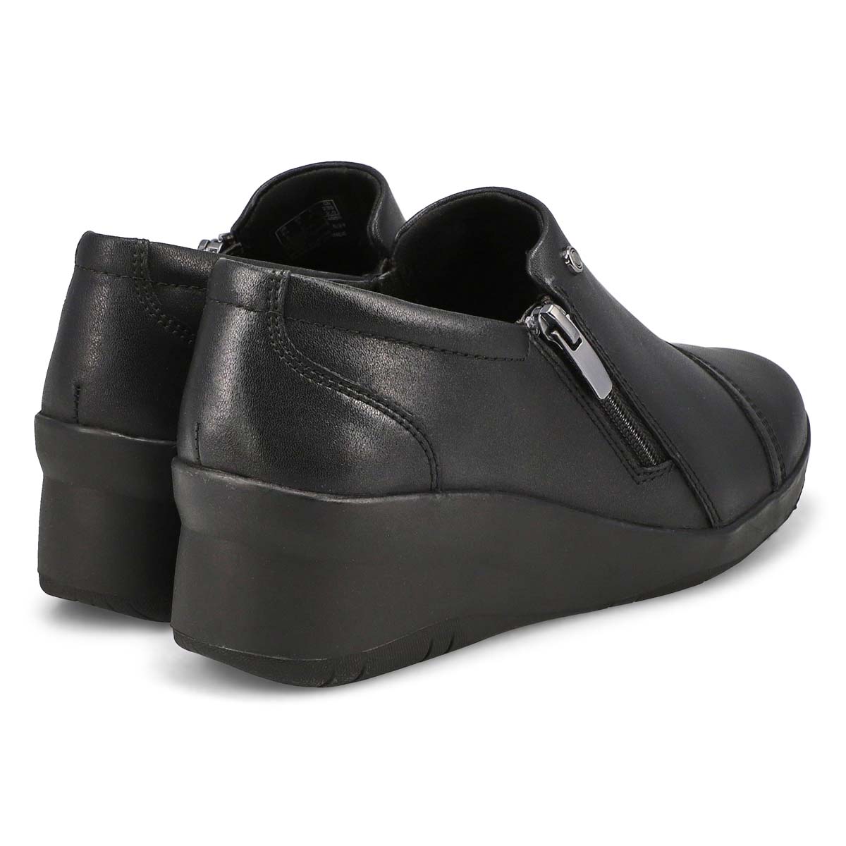 Women's Suttyn Zip Wdge Wide Casual Loafer - Black