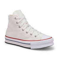 Kids' Chuck Taylor All Star Eva Lift Hi Top Platform Sneaker - White/Black