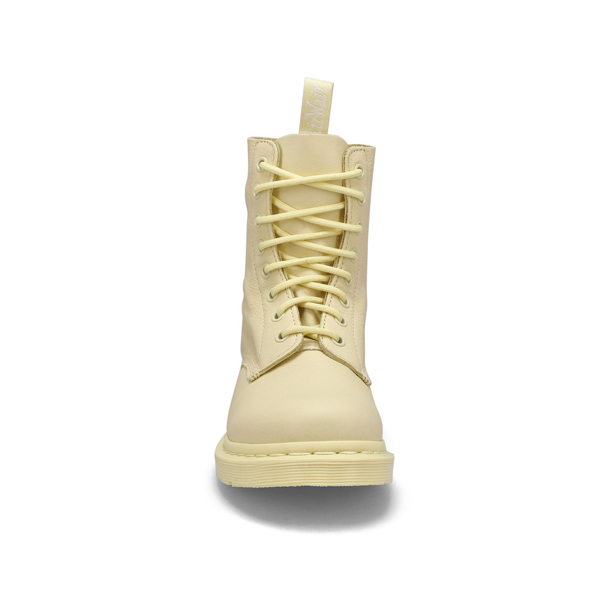 Lds 1460 Pascal Mono Soft Leather Boot - Cream/Cream