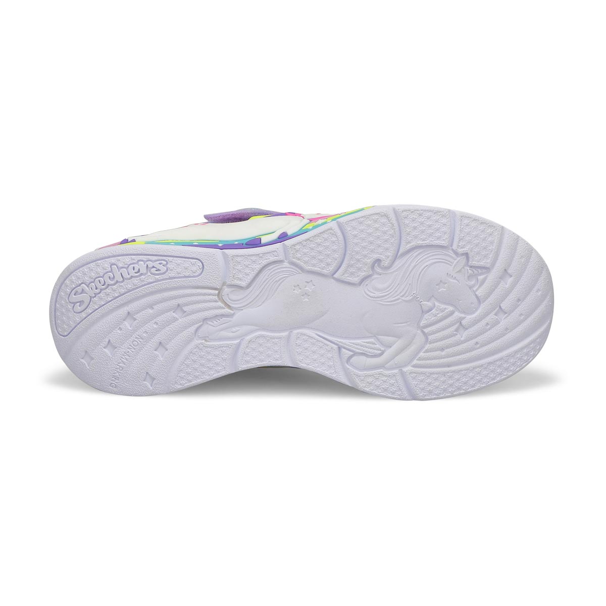 Girls'  Unicorn Chaser Light Up Sneaker - Lavender/Multi