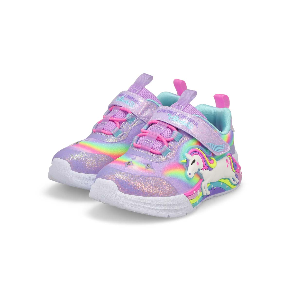 Infants' G Unicorn Chaser Light Up Sneaker - Lavender/Multi