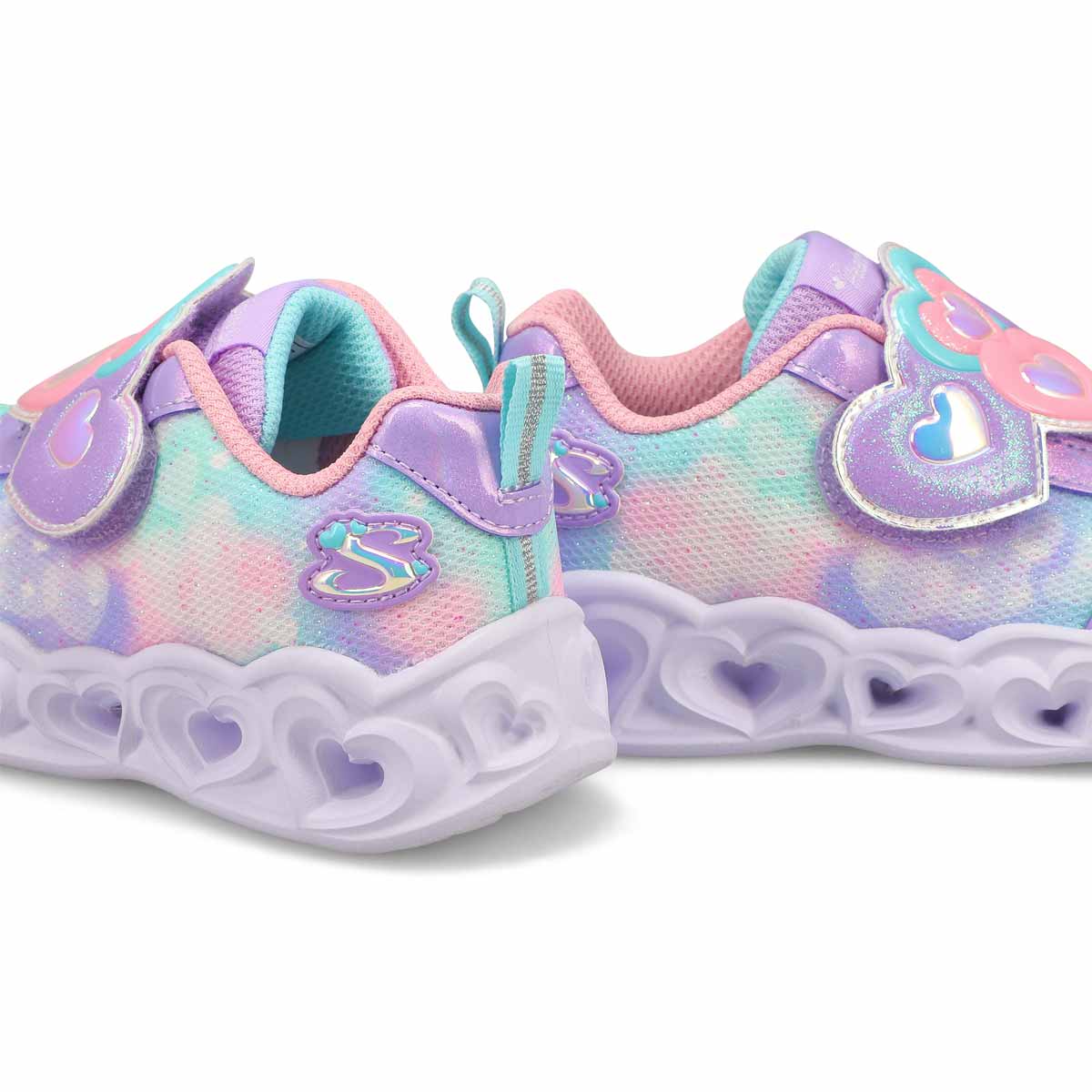 Infants' -G Heart Lights Light Up Sneaker - Lavender/Light Pink