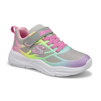 Girls' Power Jams Sneaker - Grey/Multi