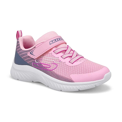 Grls Microspec Plus Sneaker - Pink/Grey
