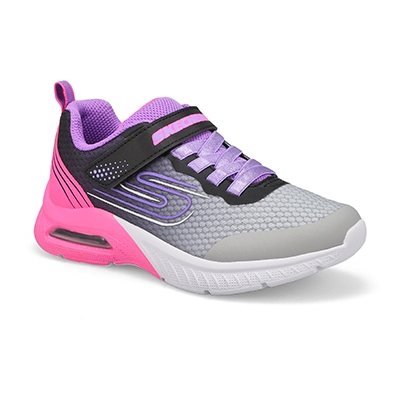 Grls Microspec Max Plus - Echo Sprint Sneaker - Grey/Pink