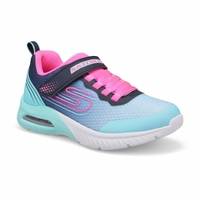 Girls' Microspec Max Plus - Echo Sprint Sneaker - Navy/Aqua