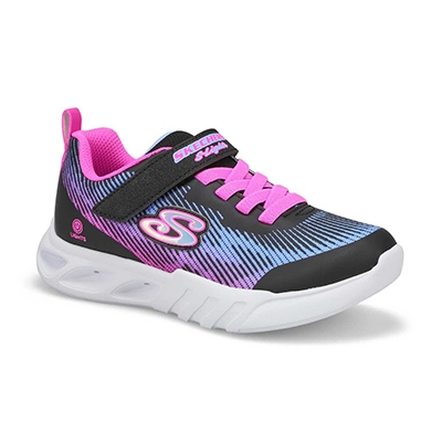 Grls Flicker Flash Light Up Sneaker - Black/Multi