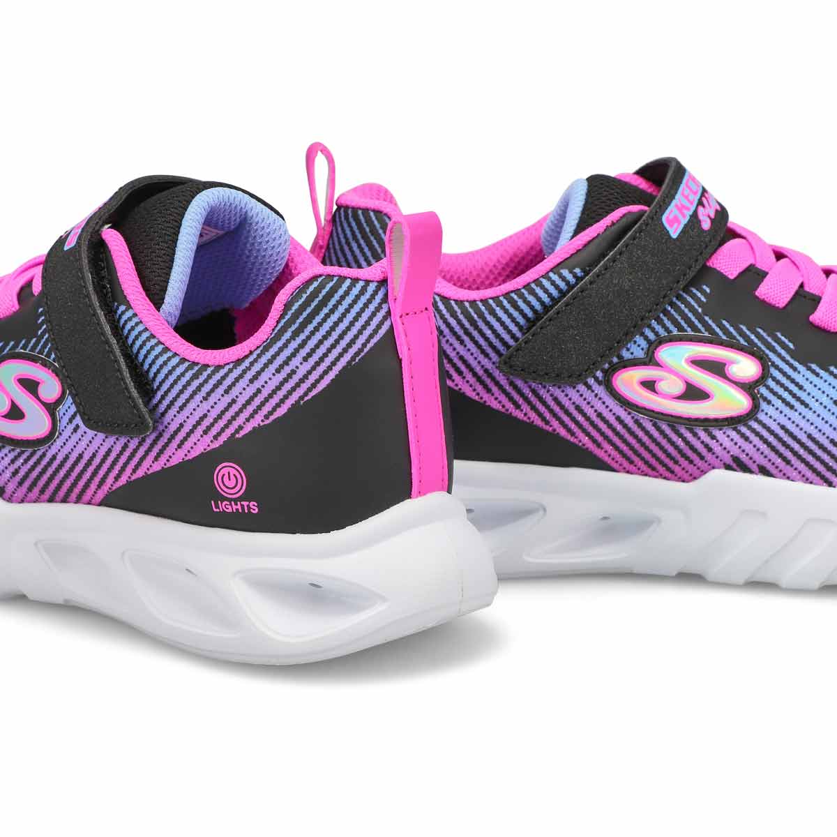 Skechers Girls Flicker Flash Light Up Sneaker