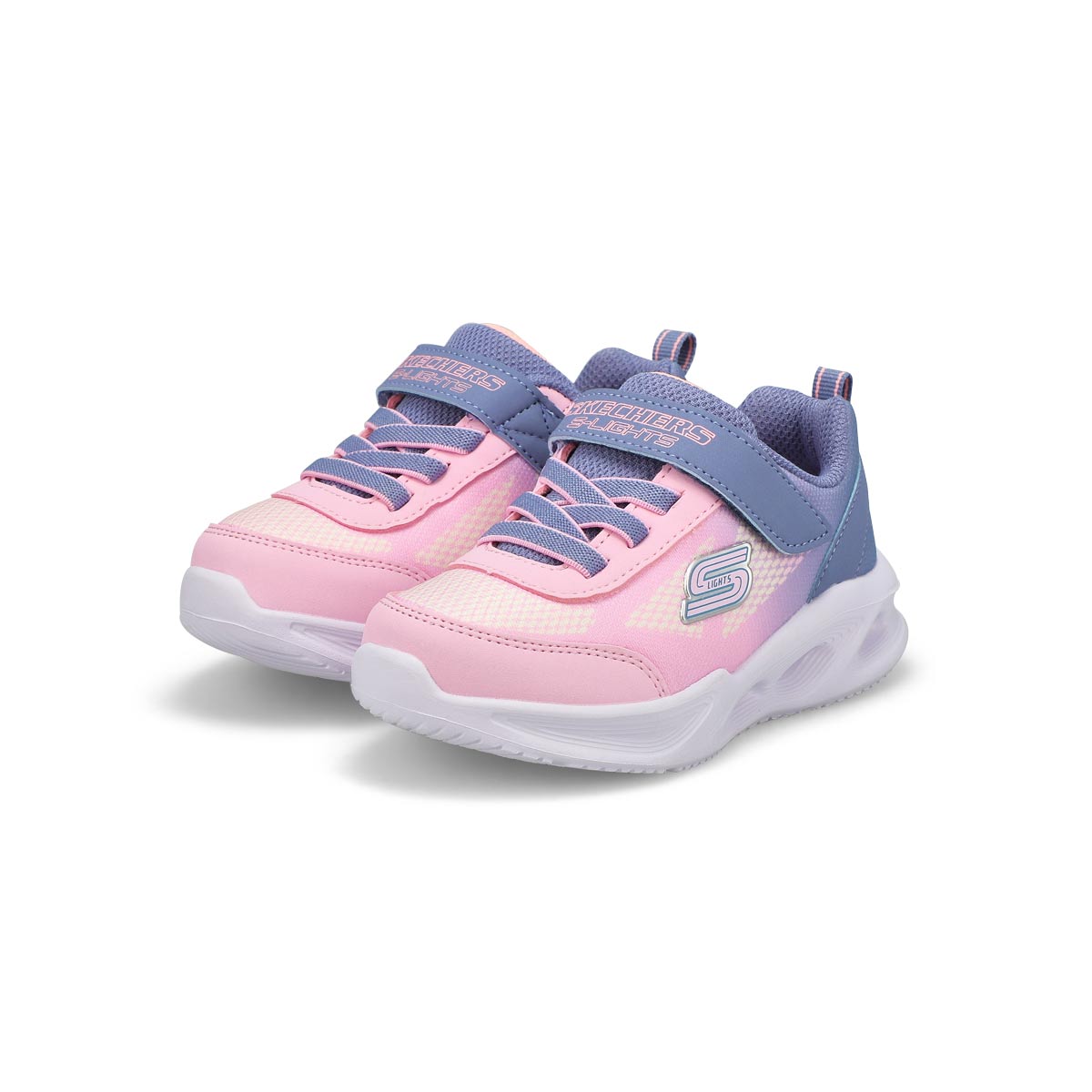 Infants'  Sola Glow Light Up Sneaker - Grey/Light Pink