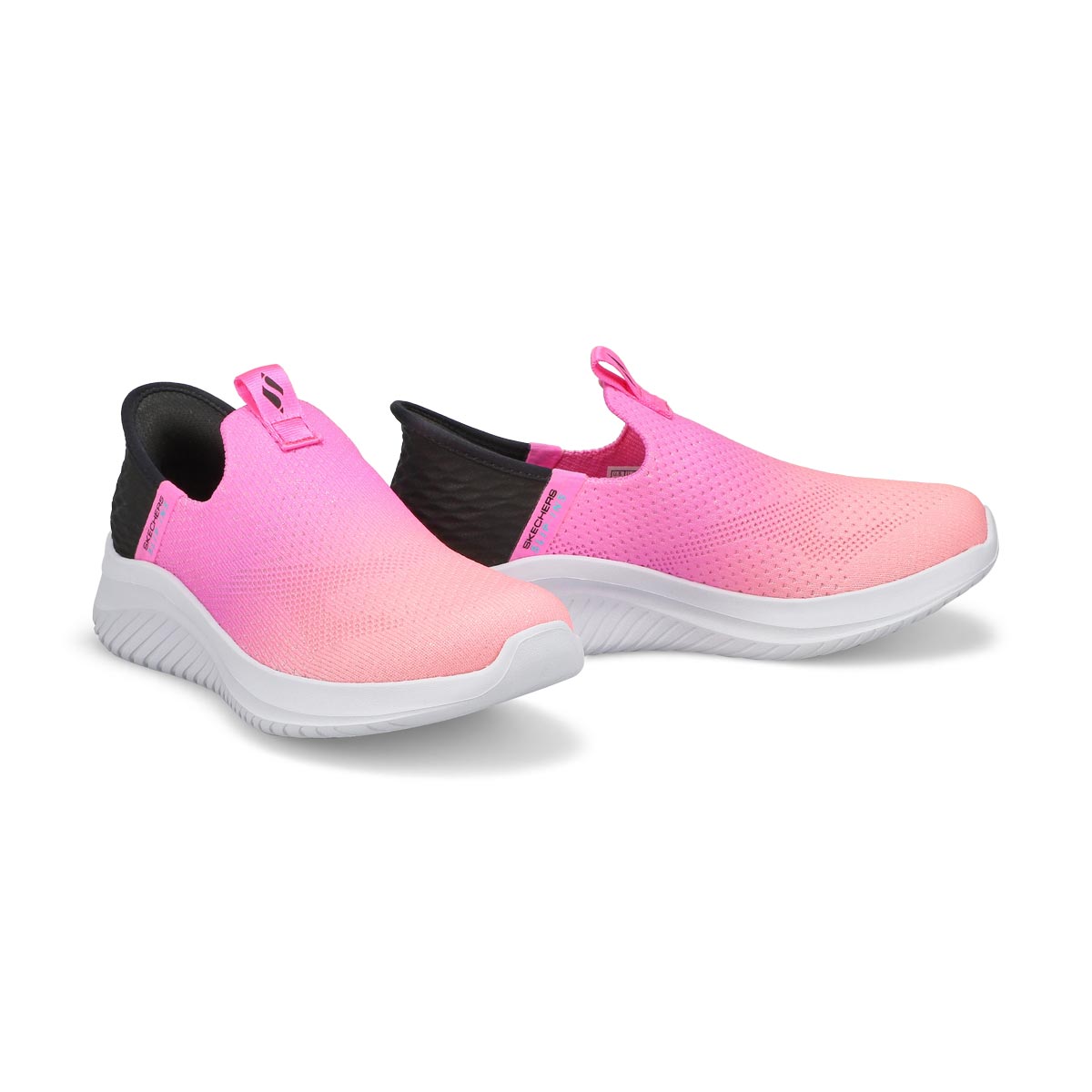 Girls'  Ultra Flex 3.0 Slip-Ins Sneaker - Pink/Black