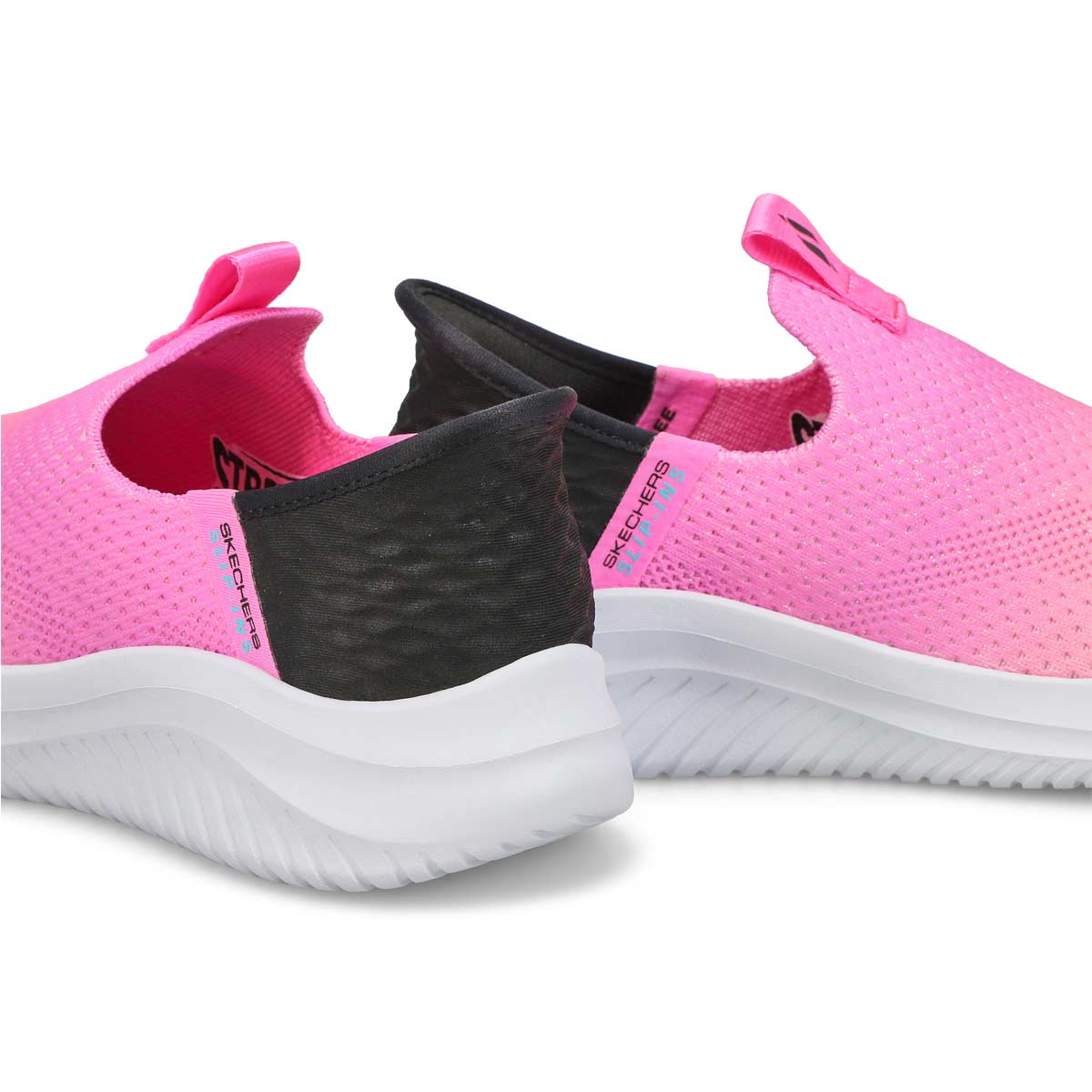 Girls'  Ultra Flex 3.0 Slip-Ins Sneaker - Pink/Black