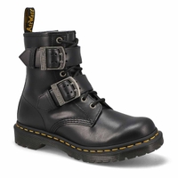 Women's 1460 Classic Buckle Pull Up Boot - Black