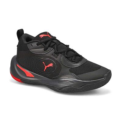 Bys Playmaker Pro Lace Up Sneaker - Black/Red