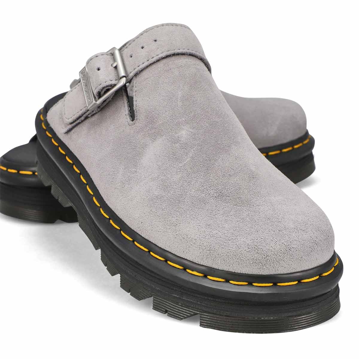 Unisex Zebzag Mule Suede Casual Clog - Ultimate Grey