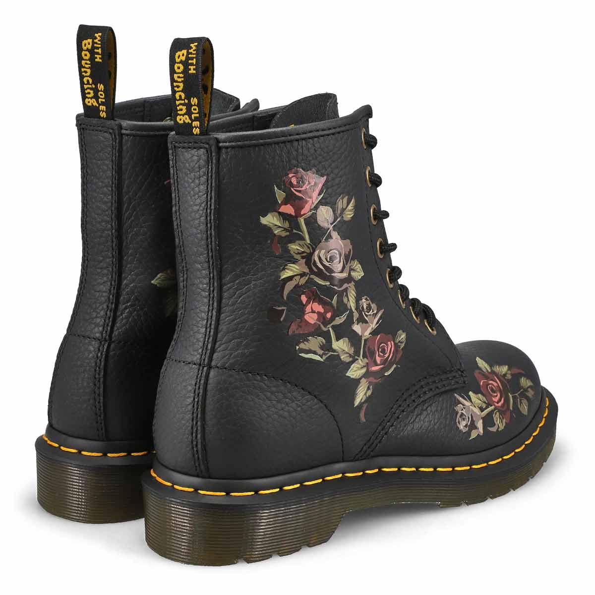 Women's 1460 Nappa 8-Eye Combat Boot - Decayed Roses