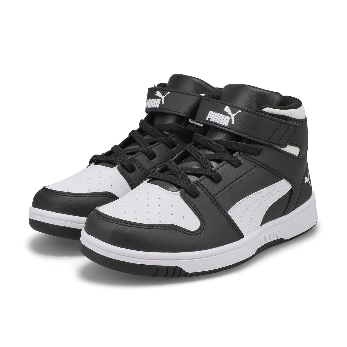 Kids' Rebound Layup SL V PS High Top Sneaker - Black/White