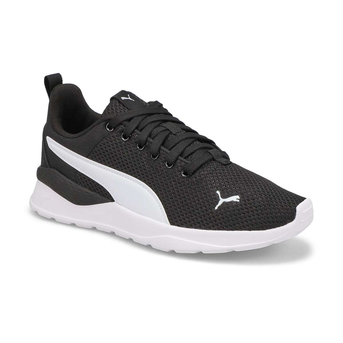 Puma Boys' Anzarun Lite Sneaker - Black/White | SoftMoc.com