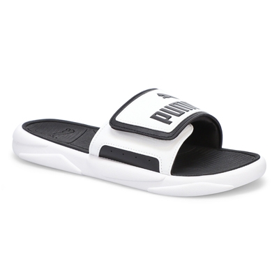 Mns Royal Cat Slide Sandal - White/Black