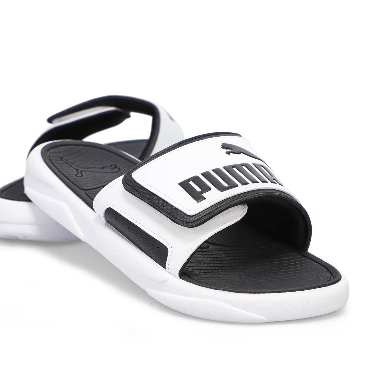 Mens' Royal Cat Slide Sandal - White/Black