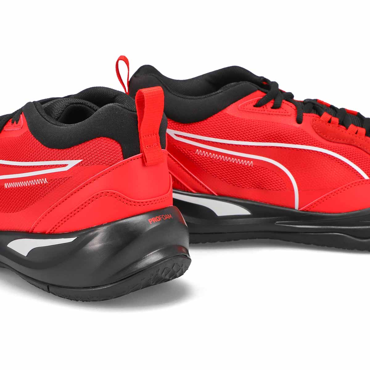 Puma Mens' Playmaker Pro Lace Up Sneaker- Red | SoftMoc.com