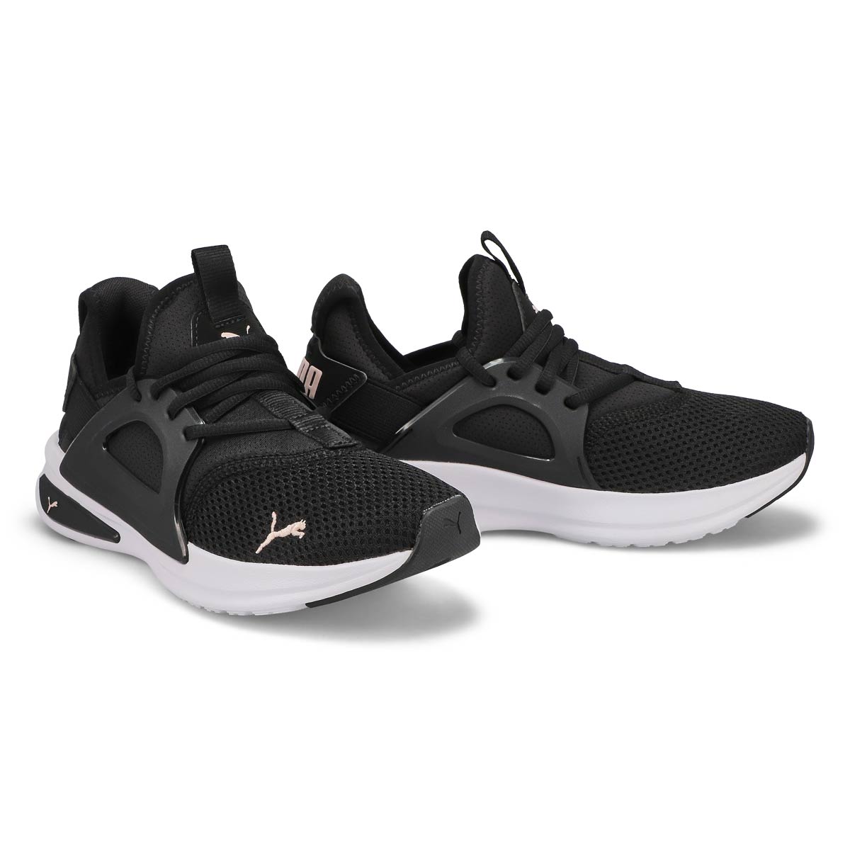 Women's Softride Enzo Evo  Lace Up Sneaker - Black/Pink