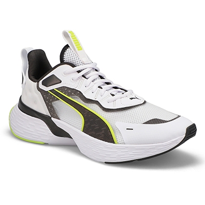 Mns Softride Sway Sneaker - White/Black/Lime