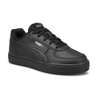 Puma Kids' Caven Jr PS Sneaker -Black/Steel G | SoftMoc.com