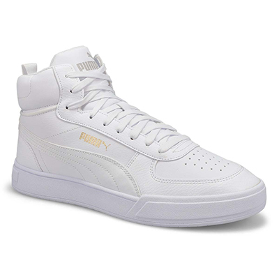 Mns Caven Mid Sneaker - White/Gold/Grey