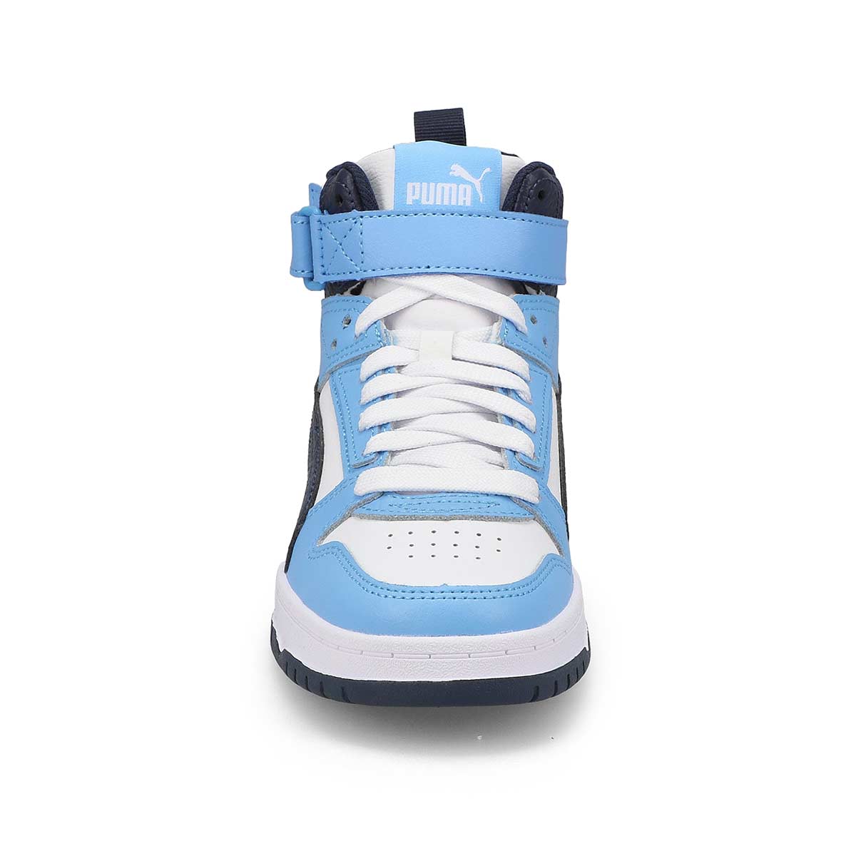 Kids'  RBD Game Jr High Top Sneaker - White/Navy/Light Blue