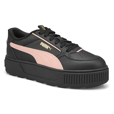 Lds Karmen Rebelle Platform Sneaker - Black/ Rose/Gold