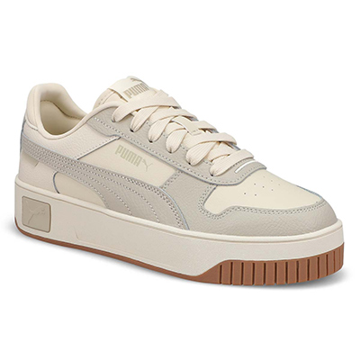 Lds Carina Street Lace Up Sneaker - Alpine Snow/Desert Dust