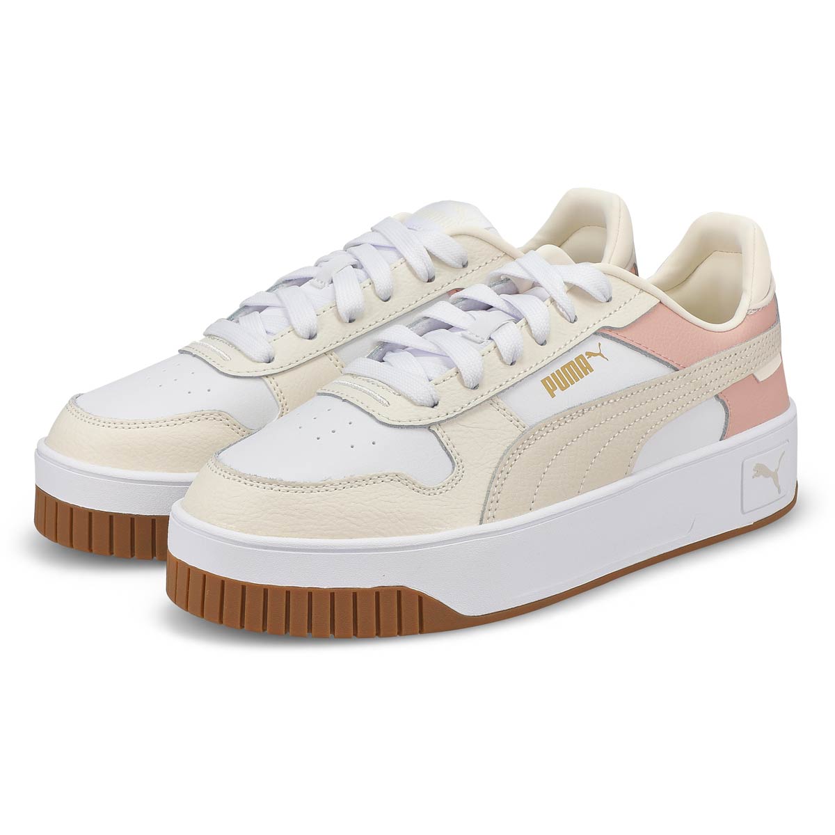 Women's Carina Street Lace Up Sneaker - White/Pink