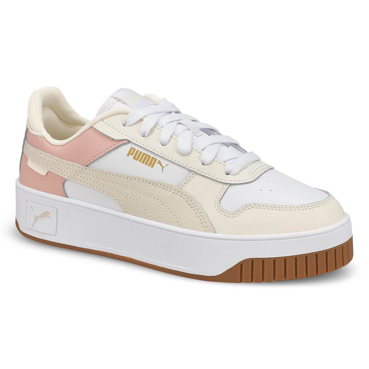 Women's Carina Street Lace Up Sneaker - White/Pink