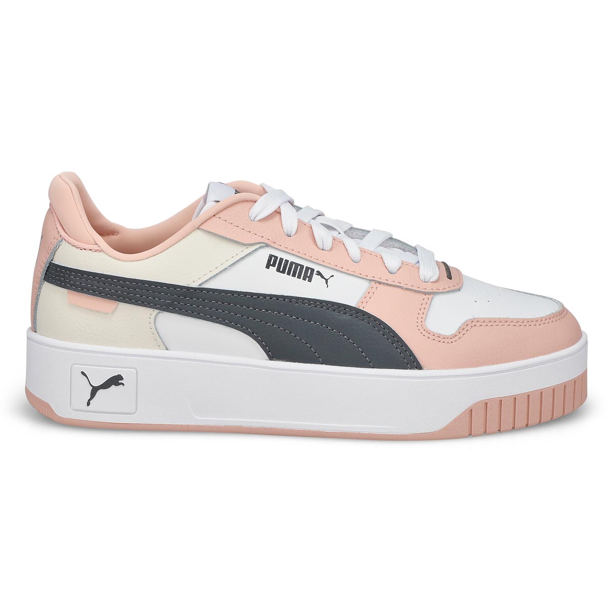 Women's Carina Street Lace Up Sneaker - White/Black/Pink