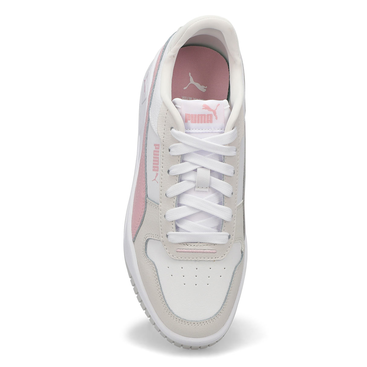 Woen's Carina Street Lace Up Sneaker - White/Grey/Pink