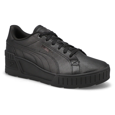 Lds Karmen Wedge Sneaker - Black/Grey