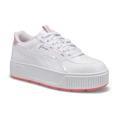 Kds Karmen Rebelle Crystal Wings Jr Sneaker - White/Peach