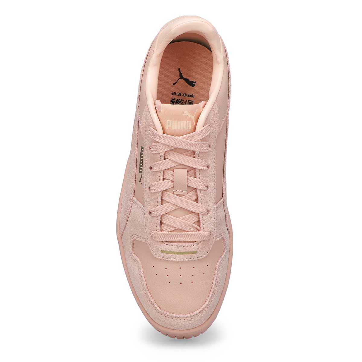 Women's Carina Street Suede Lace Up Sneaker - Rose Quartz/Rose Quartz/Gold